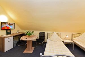 TV a/nebo společenská místnost v ubytování Hotel Haus Kleimann-Reuer