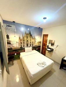Katil atau katil-katil dalam bilik di Shelter Hostel e Pousada