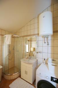 Koupelna v ubytování Apartman Vali Crikvenica