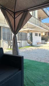 A patio or other outdoor area at B&B Aquino in Terrazza