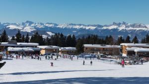 Pied de piste v zimě