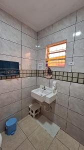 Koupelna v ubytování Hostel My House quartos perto do aeroporto de Guarulhos