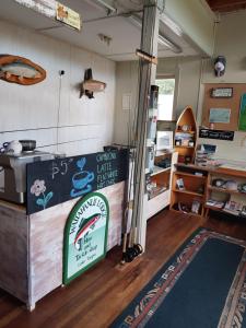 Kuchyň nebo kuchyňský kout v ubytování Waitahanui Lodge