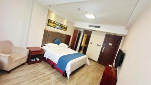 Voodi või voodid majutusasutuse Bestway Hotel Xi'an toas