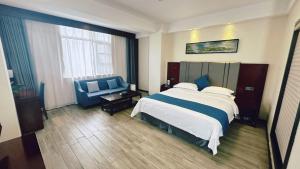 Voodi või voodid majutusasutuse Bestway Hotel Xi'an toas