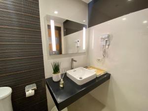 Vannituba majutusasutuses UPad Hotel