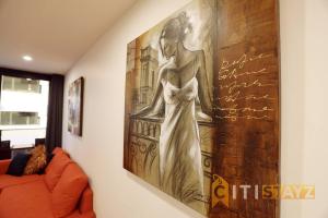 Posezení v ubytování Ruby Red, 1Bd 1Bth Apt - Woden CBD