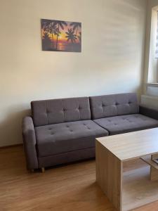 Posezení v ubytování Pokoje Sylwia z aneksami kuchennymi w każdym pokoju