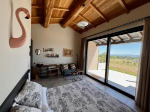 Postel nebo postele na pokoji v ubytování Podere l'Alfina B&B - Bio Agriturismo