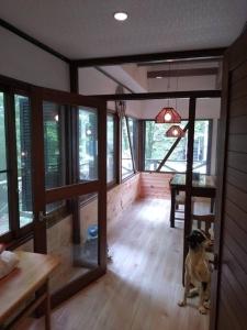 Postel nebo postele na pokoji v ubytování レイクサイド山中湖