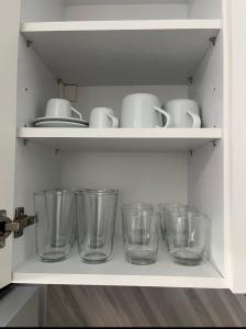 Kuchyň nebo kuchyňský kout v ubytování Palm Residential