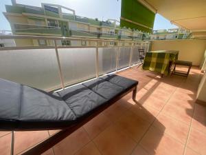 A balcony or terrace at Delfines III Solo Familias Serviplaya