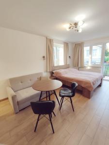 Villa Krysia 50 m do morza客房内的一张或多张床位
