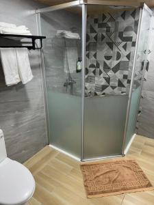 Baðherbergi á Happiness B&B