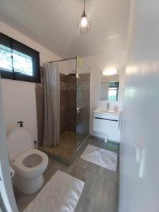 Koupelna v ubytování Léana Home à TAUTIRA + 22 fotografií
