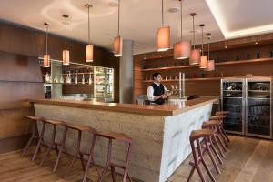 Kuchyň nebo kuchyňský kout v ubytování Hotel Manggei Designhotel Obertauern
