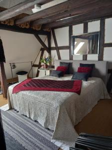 Postel nebo postele na pokoji v ubytování Loft Ziegelei