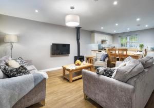 Гостиная зона в Curlew Crag Cottage