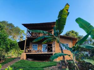 Zahrada ubytování Casa da mata- Vista linda pra mata e jardim privativo