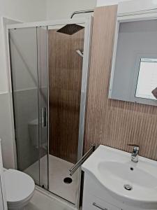 Koupelna v ubytování La casa azzurra