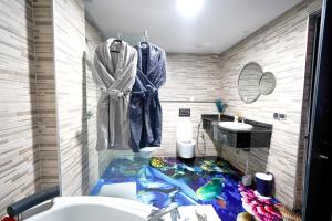 Koupelna v ubytování FEKRI HOTEL