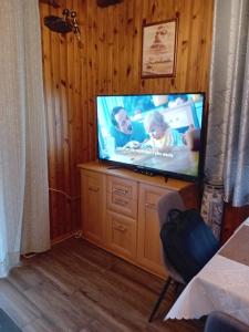 Telewizja i/lub zestaw kina domowego w obiekcie Wakacje u Magdy