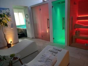 A bed or beds in a room at Agriturismo Il Borghetto