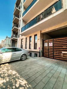 O edifício onde o hostel está situado