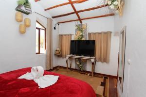 Μια τηλεόραση ή/και κέντρο ψυχαγωγίας στο Inkas Hotel y convenciones