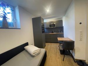 Kuchyň nebo kuchyňský kout v ubytování Apartments Metzingen Panoramablick