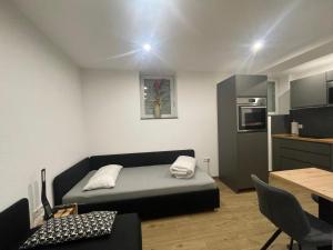 Kuchyň nebo kuchyňský kout v ubytování Apartments Metzingen Panoramablick