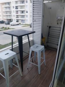 En balkon eller terrasse på Departament La Serena faro 2D2B