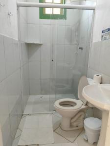Koupelna v ubytování Pousada Florescer