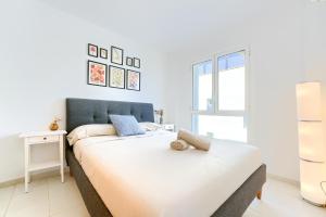 Postel nebo postele na pokoji v ubytování Pool&Beach Apartment Calafell by VM Group