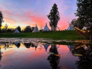 Příroda nedaleko luxury tent