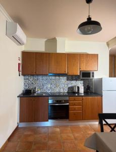Η κουζίνα ή μικρή κουζίνα στο Old Zone Apartments 1A