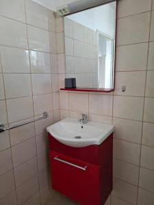 Koupelna v ubytování Apartment Drace 4550a