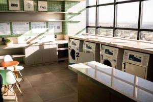 Dapur atau dapur kecil di Loft Aconchegante Centro