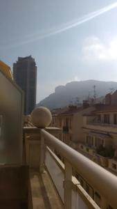 a balcony with a view of a city at MG suite 23 in Beausoleil
