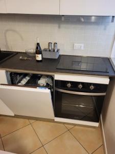 Dapur atau dapur kecil di apartment Soleschiano