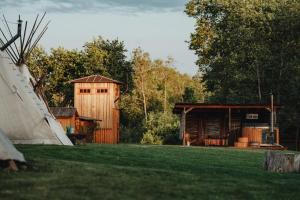 Zahrada ubytování Tipivillage