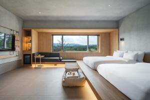 Letto o letti in una camera di Kinock