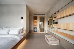 Letto o letti in una camera di Kinock