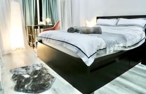 Ένα ή περισσότερα κρεβάτια σε δωμάτιο στο Special Beautiful Studio Flat - Professional
