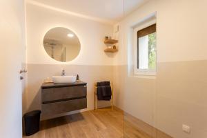 Koupelna v ubytování Apartmaji Klavdija