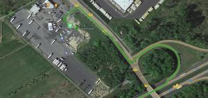 a map of a road with a freeway at Roatel Staufenberg-Lutterberg A7 my-roatel-com in Staufenberg +6 photos