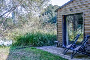 Jardin de l'établissement La cabane du pont du Douet