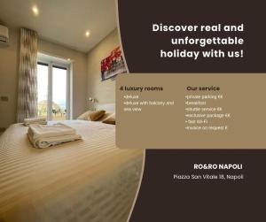 Letto o letti in una camera di Ro&Ro Napoli luxury rooms