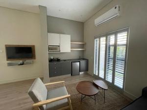 Eldhús eða eldhúskrókur á The Wantage Suites
