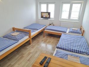 Postelja oz. postelje v sobi nastanitve Apartmán Plasy